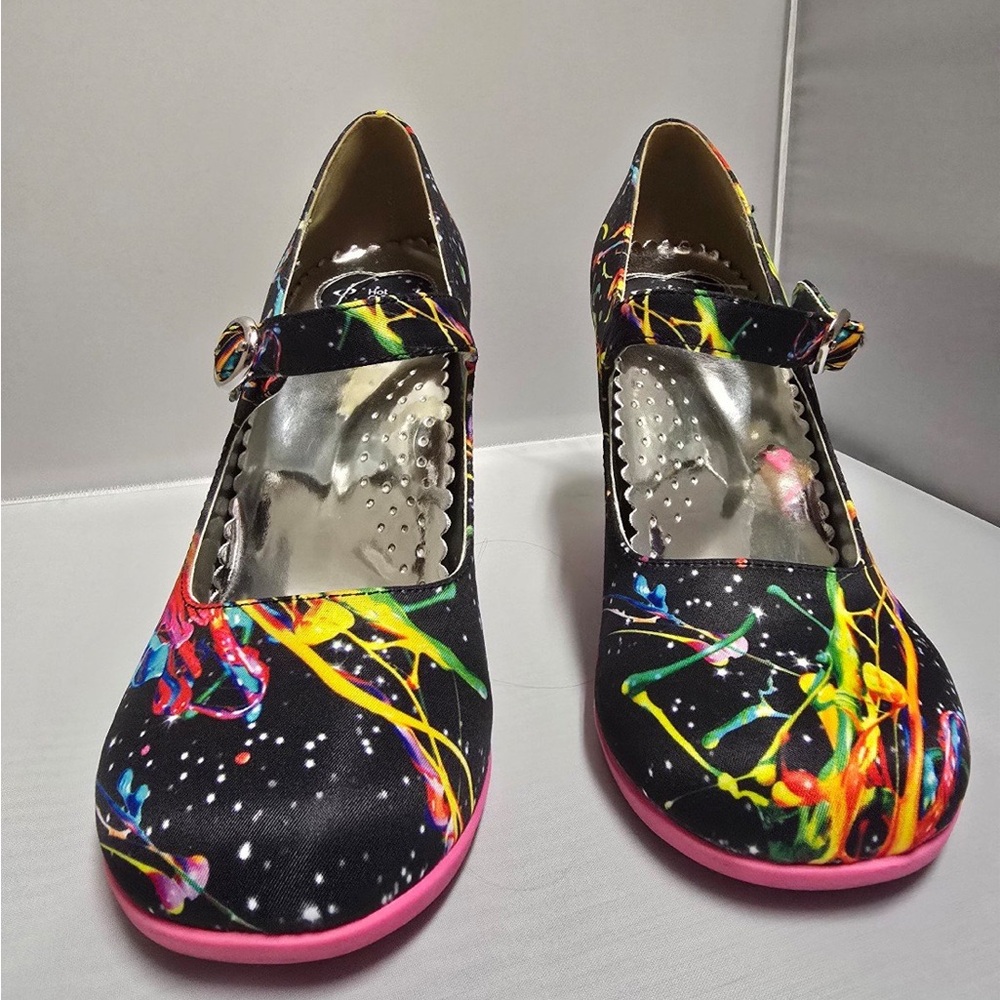 Hot chocolate design Mary Jane platforms